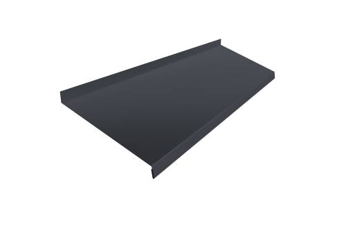 Отлив простой 200 0,45 Drap RAL 7024 мокрый асфальт (2м)