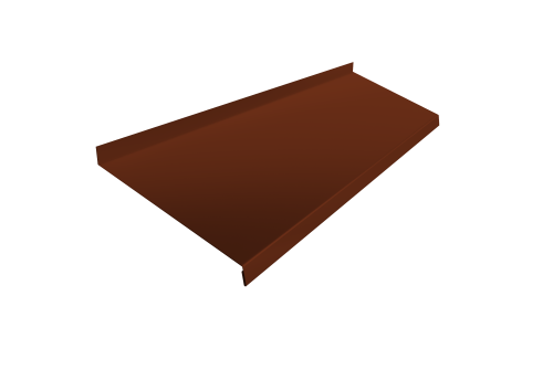 Отлив простой 200 0,45 PE с пленкой RAL 3009 оксидно-красный (2м)