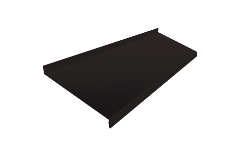 Отлив простой 250 0,45 Drap RAL 9005 черный (2м)