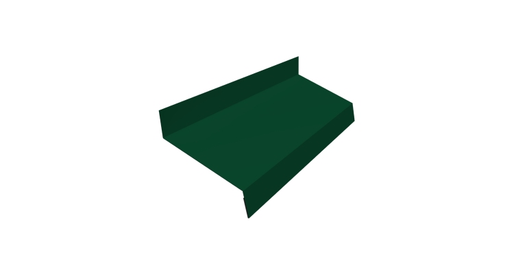 Отлив простой 50 0,45 PE с пленкой RAL 6005 зеленый мох (2м)