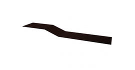 Планка крепежная фальц GL 0,5 Polydexter matt с пленкой RAL 8017 шоколад