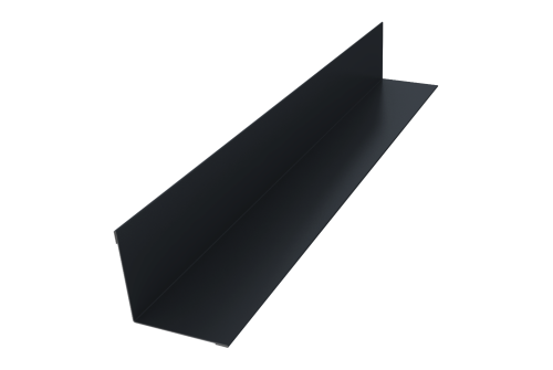 Угол внутренний 50х50 0,45 PE с пленкой RAL 7024 мокрый асфальт (2м)