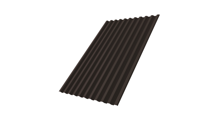 Профнастил С21R GL 0,5 Rooftop Бархат RR 32 темно-коричневый