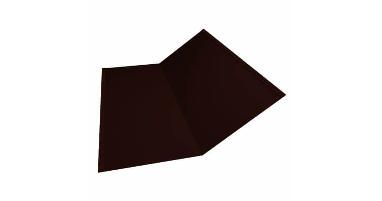 Планка ендовы нижней 300x300 0,45 Drap RR 32 темно-коричневый (2м)