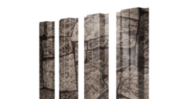 Штакетник П-образный A с прямым резом 0,45 Print Elite King Stone TwinColor