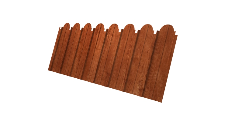 Профнастил С10A фигурный 0,45 Print Elite Rowan TwinColor