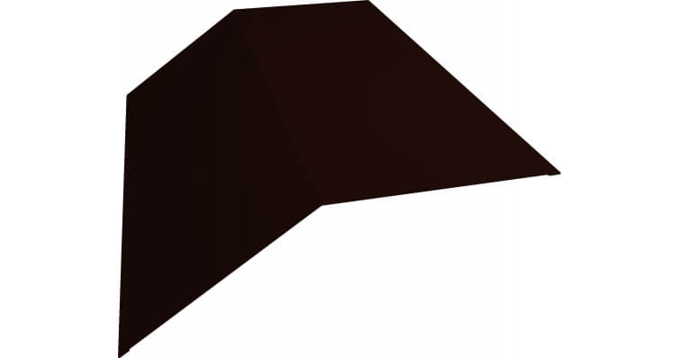 Планка конька 190х190 0,45 Drap RR 32 темно-коричневый (2м)