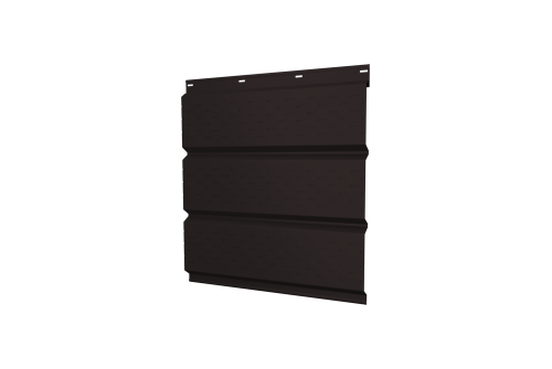 Софит металлический полная перфорация 0,5 Satin Matt с пленкой RAL 9005 черный