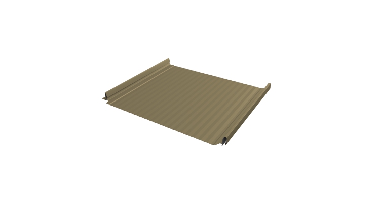 Кликфальц Pro Gofr Grand Line 0,45 PE с пленкой на замках RAL 1014 слоновая кость