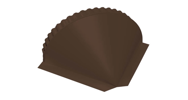 Заглушка конусная 0,5 Satin RAL 8017 шоколад