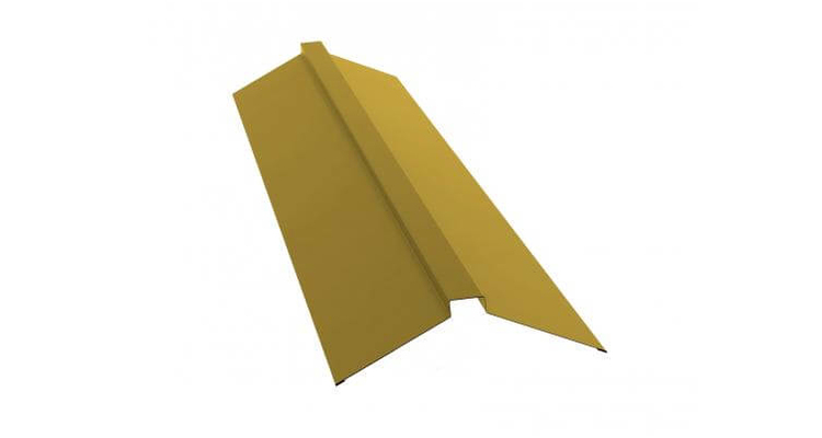 Планка конька плоского 115х30х115 0,45 PE RAL 1018 цинково-желтый (2м)