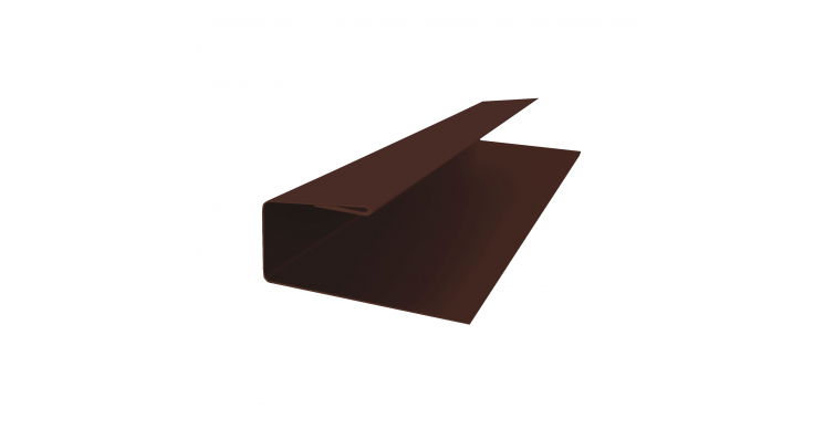 J-Профиль 12мм 0,5 PurPro Matt 275 RAL 8017 шоколад (2м)