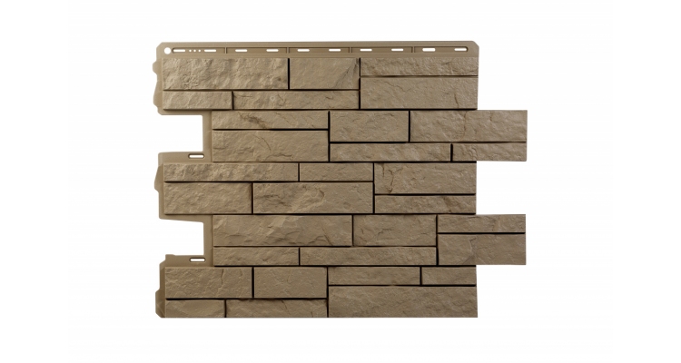 Панель Камень Шотландия Бежевый ЭКО АП 0,680*0,560 мм (уп-ка 16 шт.)