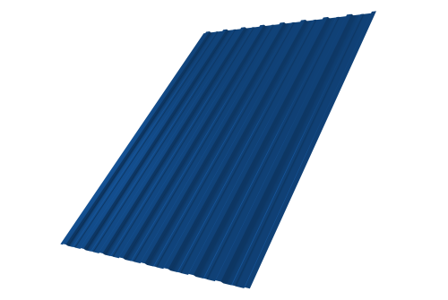 Профнастил С10A 0,7 PE RAL 5005 сигнальный синий