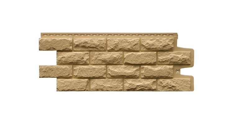 Фасадная панель GL Колотый камень Classic песочный