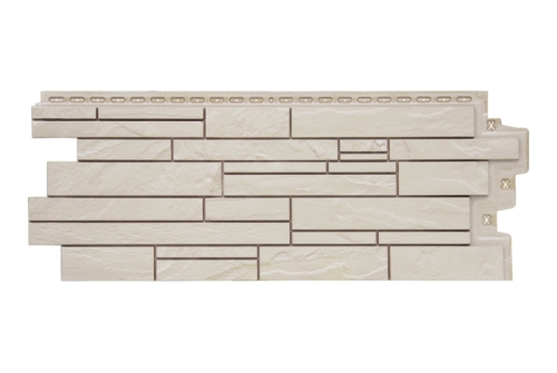 Фасадная панель GL Скала Classic молочный