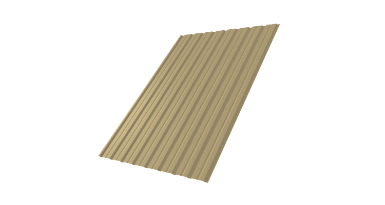 Профнастил С10В 0.45 PE RAL 1014 слоновая кость