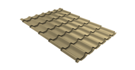 Металлочерепица классик Grand Line 0,45 PE RAL 1014 слоновая кость