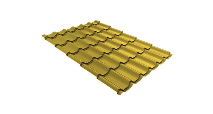 Металлочерепица классик Grand Line 0.45 PE RAL 1018 цинково-желтый
