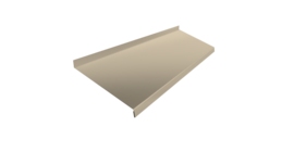 Отлив простой 200 0,5 Satin с пленкой RAL 1015 светлая слоновая кость (3м)