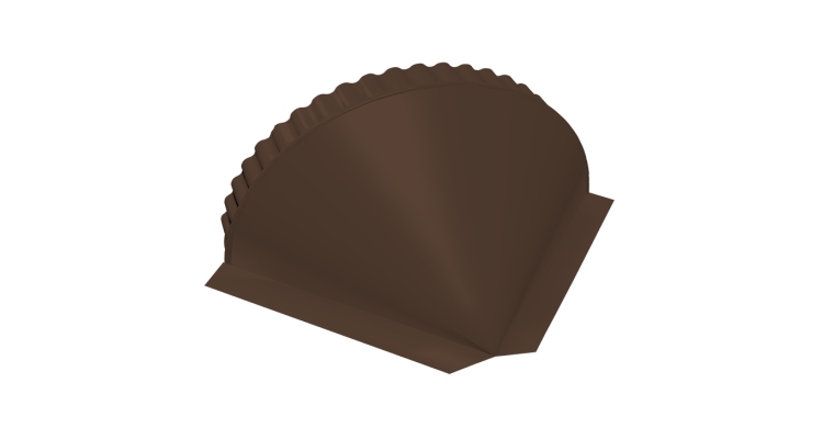 Заглушка конусная 0,45 Drap TR RAL 8017 шоколад