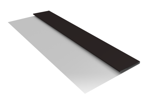 Планка стартовая Блок-хаус new 0,45 PE с пленкой RAL 9005 черный (3м)