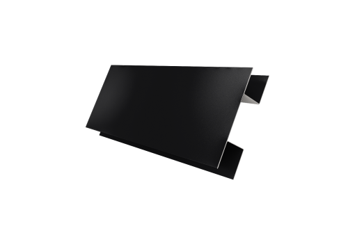 Планка H-образная Блок-хаус new 0,45 PE с пленкой RAL 9005 черный (2м)