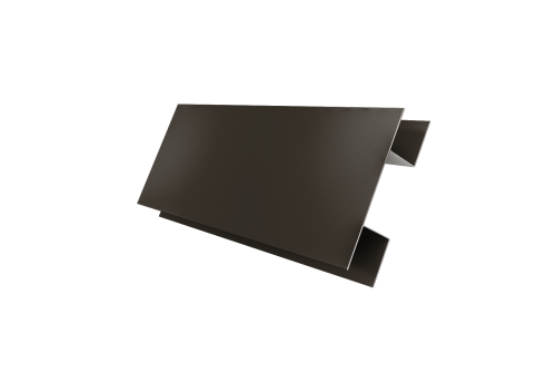 Планка H-образная Блок-хаус new 0,5 Satin Matt RR 32 темно-коричневый (2м)