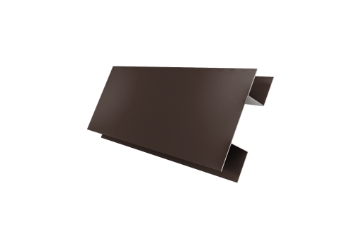 Планка H-образная Блок-хаус new 0,5 Drap TX RAL 8017 шоколад (3м)