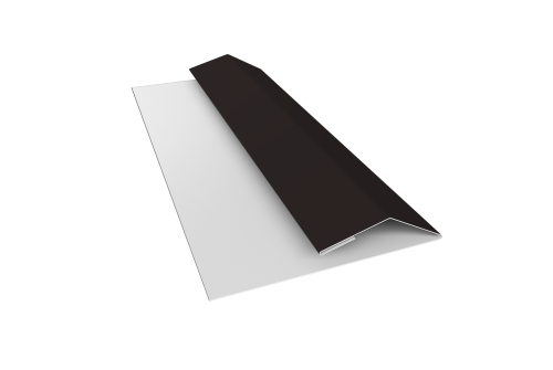 Планка финишная Блок-хаус new 0,5 Satin с пленкой RAL 9005 черный (3м)