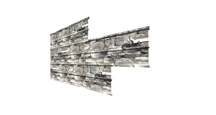 Сайдинг Металл Профиль Lбрус-XL-В-14х335 (ECOSTEEL-01-Белый Камень ПР-0.5)