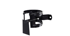 Держатель трубы Металл Профиль PURMAN BLACK EDITION D100 (на дерево) RAL 9005