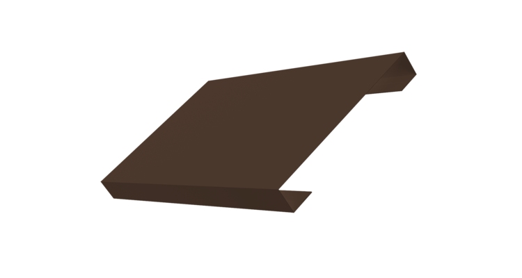 Ламель лицевая 150 забора жалюзи Texas 0.45 Drap TwinColor с пленкой RAL 8017 шоколад