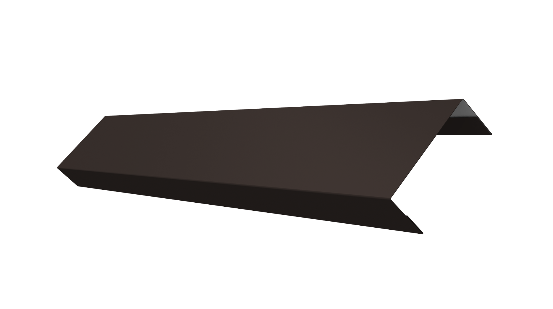 Ламель обратная 50 забора жалюзи Texas 0.5 PurLite Matt с пленкой RR 32 темно-коричневый