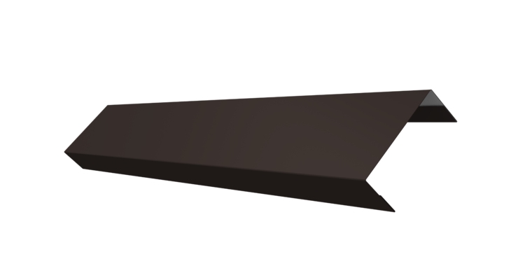 Ламель обратная 50 забора жалюзи Texas 0.5 PurPro Matt 275 с пленкой RR 32 темно-коричневый