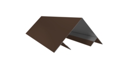 Планка угла внешнего составная верхняя 0,5 Drap RAL 8017 шоколад (2м)
