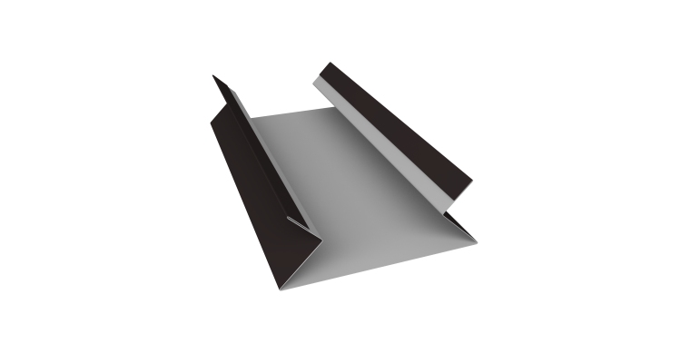 Планка угла внутреннего составная верхняя 0,5 Satin Matt RAL 9005 черный (2м)