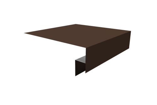 Планка околооконная сложная Экобрус Grand Line 200х50х25 0,5 Satin Matt RAL 8017 шоколад (3м)