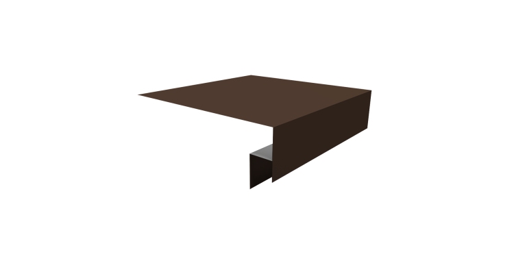 Планка околооконная сложная Экобрус Grand Line 250х50х25 0,45 Drap TX RAL 8017 шоколад (3м)