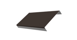 Ламель обратная 150 забора жалюзи Texas 0.5 Satin Matt TX RR 32 темно-коричневый