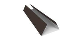 Планка стыковочная составная нижняя 0,45 Drap RR 32 темно-коричневый (3м)