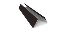 Планка стыковочная составная нижняя 0,45 Drap TR RAL 9005 черный (2м)