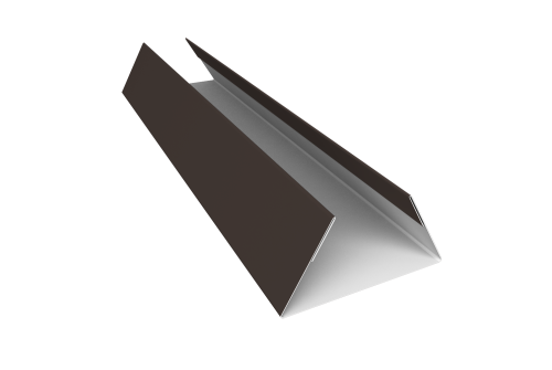 Планка стыковочная составная нижняя 0,5 Drap TX RR 32 темно-коричневый (3м)