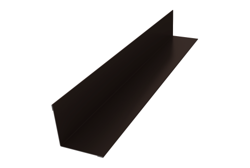 Угол внутренний 50х50 0,5 Satin с пленкой RR 32 темно-коричневый (2м)