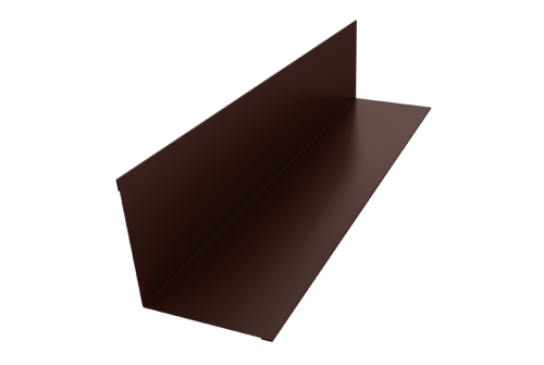 Угол внутренний 110х110 0,45 PE с пленкой RAL 8017 шоколад (3м)