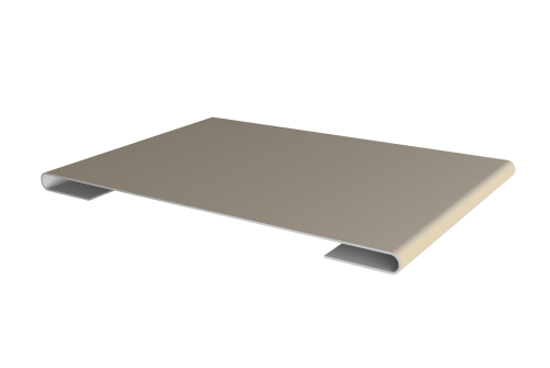 Планка стыковочная 0,5 Satin с пленкой RAL 1015 светлая слоновая кость (3м)