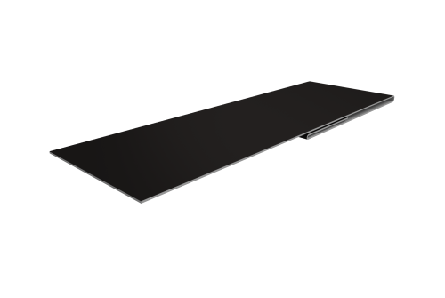 Планка финишная 48х25 0,5 Drap TX RAL 9005 черный (3м)