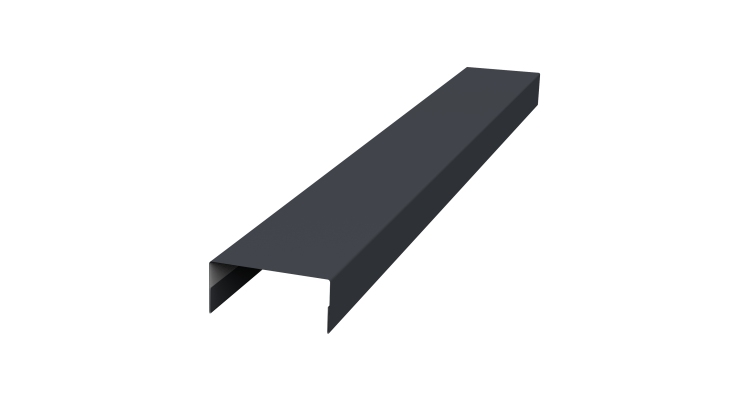 Крышка 30х15 жалюзи Texas 0,5 Satin Matt RAL 7024 мокрый асфальт (2м)