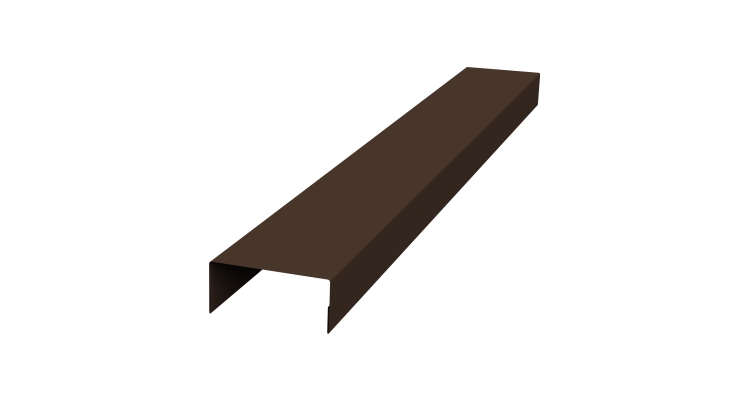 Крышка 45х20 жалюзи Texas 0,5 Velur X RAL 8017 шоколад (2,5м)