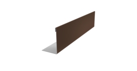 Нащельник 125 Texas 25х35 0,45 PE RAL 8017 шоколад (L1,5)